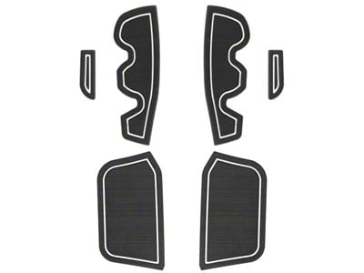 Side Door Pocket Foam Inserts; Black/White (16-23 Tacoma Access Cab)