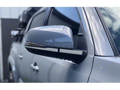 Side Mirror Accent Trim; Cement Gray (16-23 Tacoma w/ Mirror Blinkers)