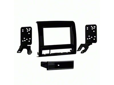 Single-DIN Stereo Installation Kit; Black (12-15 Tacoma)