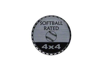 Softball Rated Badge (Universal; Some Adaptation May Be Required)