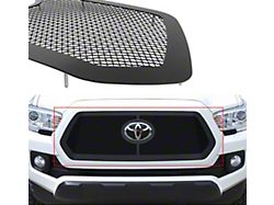 Stainless Steel Wire Mesh Upper Grille Insert; Black (18-19 Tacoma w/ TSS Sensor)