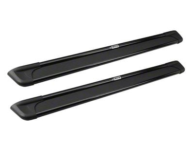 Sure-Grip Running Boards; Black Aluminum (05-23 Tacoma Regular Cab)