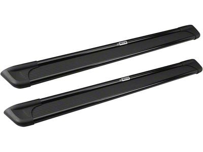 Sure-Grip Running Boards without Mounting Kit; Black Aluminum (05-23 Tacoma Double Cab)