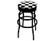 Swivel Checkered Top Bar Stool