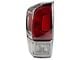 Tail Light; Chrome Housing; Red Clear Lens; Driver Side (16-19 Tacoma Limited)