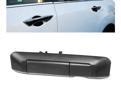 Tailgate Handle with Backup Camera Opening; Textured Black (09-15 Tacoma)