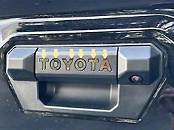 Tailgate Handle Letter Inserts; Stainless Steel (2024 Tacoma)