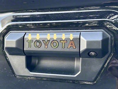 Tailgate Handle Letter Inserts; Stainless Steel (24-25 Tacoma)