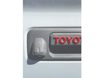 Tailgate Handle Letter Overlays; Forged Carbon Fiber (16-23 Tacoma)