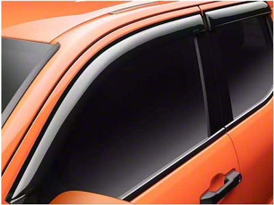 Tape-On Ventvisor Front and Rear Window Deflectors; Smoke (24-25 Tacoma)