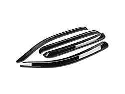 Tape-On Wind Deflectors Window Visors; Smoked (05-23 Tacoma Double Cab)