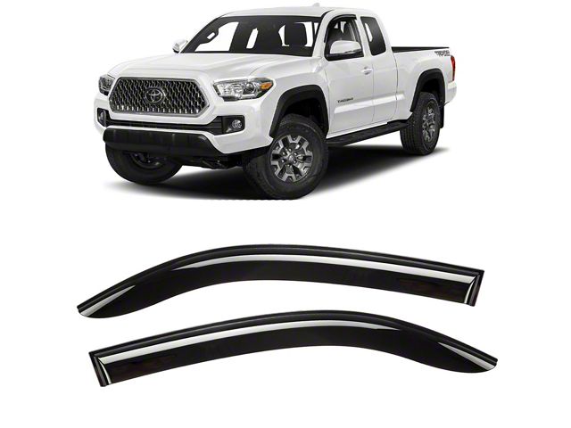 Tape-On Window Deflectors (16-23 Tacoma Access Cab)