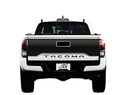 Topographic Map Tailgate Graphic; Black with White Outline (16-23 Tacoma)