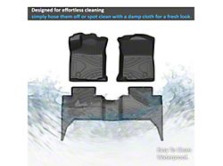 TOTALINER Heavy Duty Front and Rear Floor Liners; Black (18-23 Tacoma Double Cab)