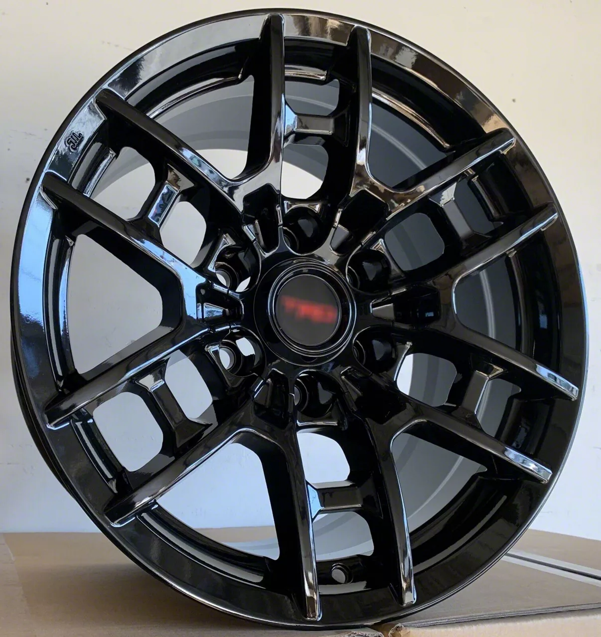 Tacoma TR4 Gloss Black 6-Lug Wheel; 17x8; 5mm Offset (16-23 Tacoma ...