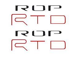 TRD Pro Bed Side Letter Inserts; Forged Carbon Fiber (24-25 Tacoma)