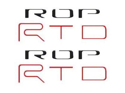 TRD Pro Bed Side Letter Inserts; Forged Carbon Fiber (2024 Tacoma)