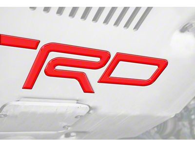 TRD Skid Plate Letter Inserts; Forged Carbon Fiber (16-23 Tacoma)