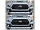 Chrome Delete Upper Grille Overlay; Gloss Black (18-19 Tacoma TRD Sport, TRD Off-Road)