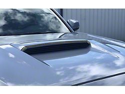 Upper Hood Scoop Line Accent; Domed Carbon Fiber (16-23 Tacoma)