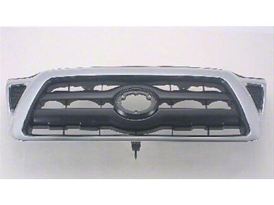 Upper Replacement Grille; Chrome (05-11 Tacoma)