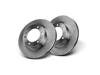 Vented 6-Lug Rotors; Front Pair (05-23 Tacoma)