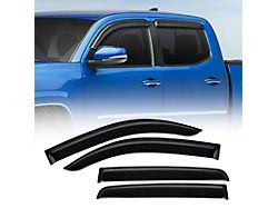 Ventvisor Side Window Deflectors; Front and Rear (16-23 Tacoma Double Cab)