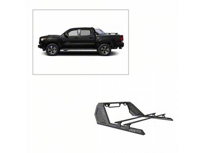 Vigor Roll Bar with Cross Bars; Black (16-23 Tacoma)