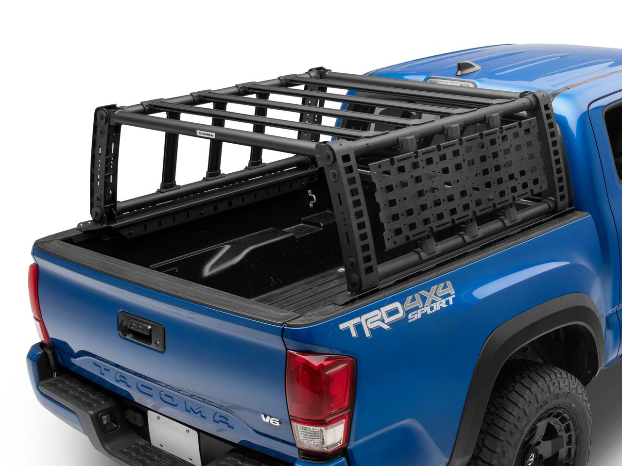 Go Rhino Tacoma XRS Overland Xtreme Rack; Textured Black 5951000T (16 ...