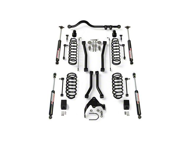 Teraflex 3-Inch Suspension Lift Kit with 4 Sport Control Arms, Track Bar and 9550 VSS Shocks (07-18 Jeep Wrangler JK 2-Door)