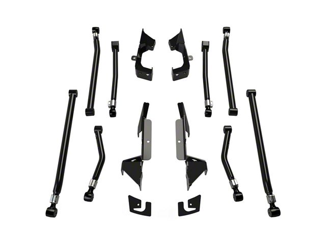 Teraflex Alpine Adjustable Front and Rear Long Control Arm and Bracket Kit for 3 to 6-Inch Lift (07-18 Jeep Wrangler JK)