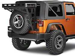 Teraflex Alta Cargo Rack; Black Rails (07-18 Jeep Wrangler JK)