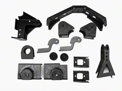 Teraflex Front Axle Bracket Kit (97-06 Jeep Wrangler TJ)