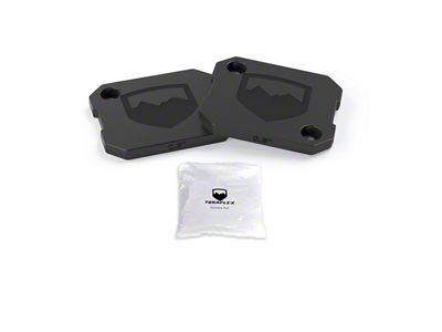 Teraflex 0.50-Inch Bump Stop Strike Pad Shim Kit; Rear Lower (20-25 Jeep Gladiator JT)