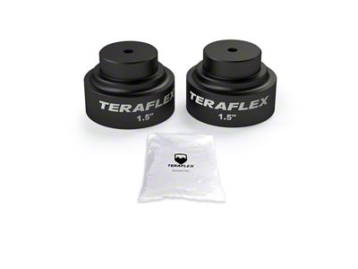 Teraflex 1.50-Inch Bump Stop Strike Pad Extension Kit; Rear Upper (20-25 Jeep Gladiator JT)