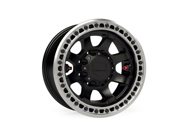 Teraflex Olympus Beadlock Off-Road Metallic Black 8-Lug Wheel; 17x9 (20-24 Jeep Gladiator JT)