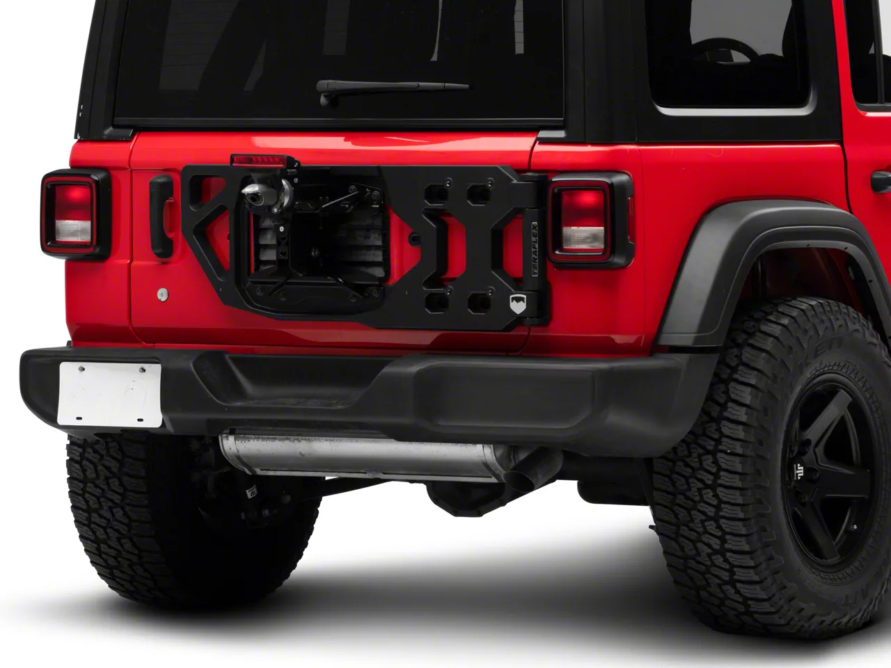 Teraflex Jeep Wrangler Alpha HD Hinged Spare Tire Carrier and Adjustable  Spare Tire Mount Kit; 5x5 4838920 (18-24 Jeep Wrangler JL) - Free Shipping