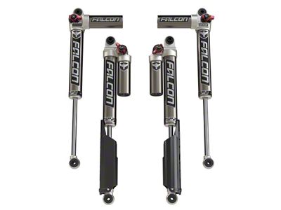 Falcon Shocks SP2 3.3 Fast Adjust Piggyback Front and Rear Shocks for 2 to 4.50-Inch Lift (18-24 2.0L or 3.6L Jeep Wrangler JL 2-Door)