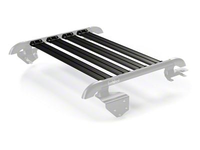 Teraflex Nebo Roof Rack Cargo Slat Kit; Black; 4-Piece (07-18 Jeep Wrangler JK 2-Door)