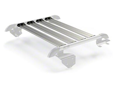 Teraflex Nebo Roof Rack Cargo Slat Kit; Silver; 4-Piece (07-18 Jeep Wrangler JK 2-Door)