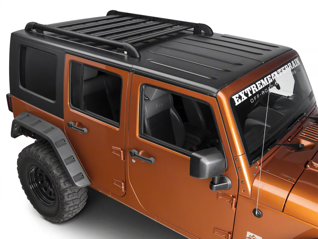 Teraflex Jeep Wrangler Nebo Roof Rack Cargo Slat Kit; Black 4722060 (07 ...