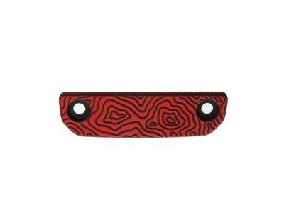 Teton Workshop Topography Center Console Badge; Red (21-24 Bronco)