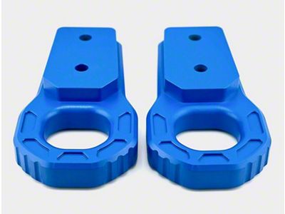 Teton Workshop Front Tow Hooks; Blue (07-21 Tundra)