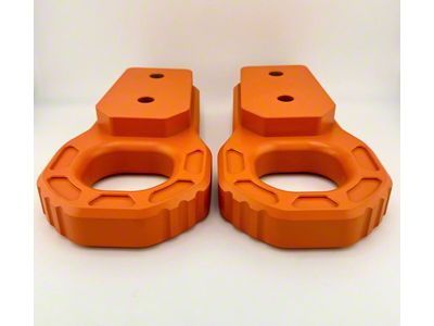 Teton Workshop Front Tow Hooks; Orange (07-21 Tundra)