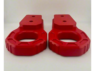 Teton Workshop Front Tow Hooks; Red (07-21 Tundra)