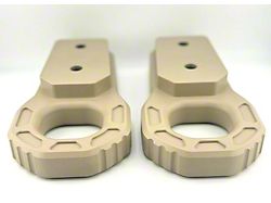 Teton Workshop Front Tow Hooks; Tan (07-21 Tundra)