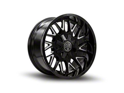 Thret Offroad Revolver Gloss Black Milled 6-Lug Wheel; 20x9; 0mm Offset (04-15 Titan)