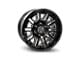 Thret Offroad Storm Gloss Black Milled 6-Lug Wheel; 18x9; -12mm Offset (21-24 Bronco, Excluding Raptor)