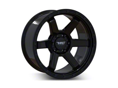 Thret Offroad Thunder Gloss Black 6-Lug Wheel; 20x9; 0mm Offset (22-25 Bronco Raptor)