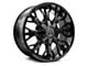 Thret Offroad Vulcan Gloss Black 6-Lug Wheel; 17x9; -12mm Offset (22-24 Bronco Raptor)